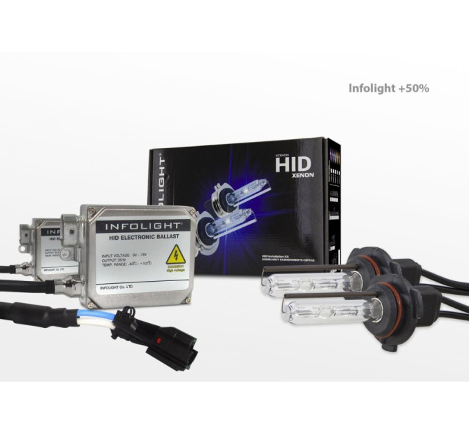 Комплект ксенону Infolight +50% HВ4 9006 6000К