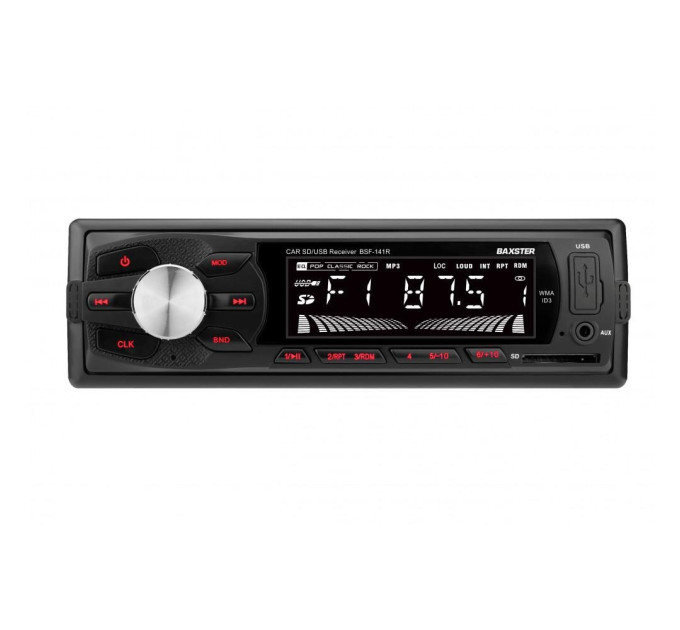 Автомагнітола BAXSTER BSF-141 red