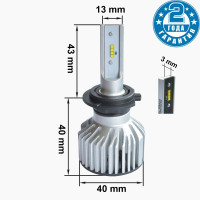 Світлодіодні лампи Prime-X Z PRO H7 5000К