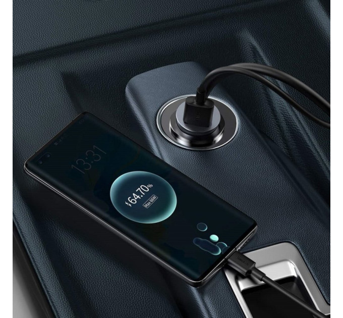 Автомобільний зарядний пристрій Baseus Share Together PPS 120W 3U+1C Gray