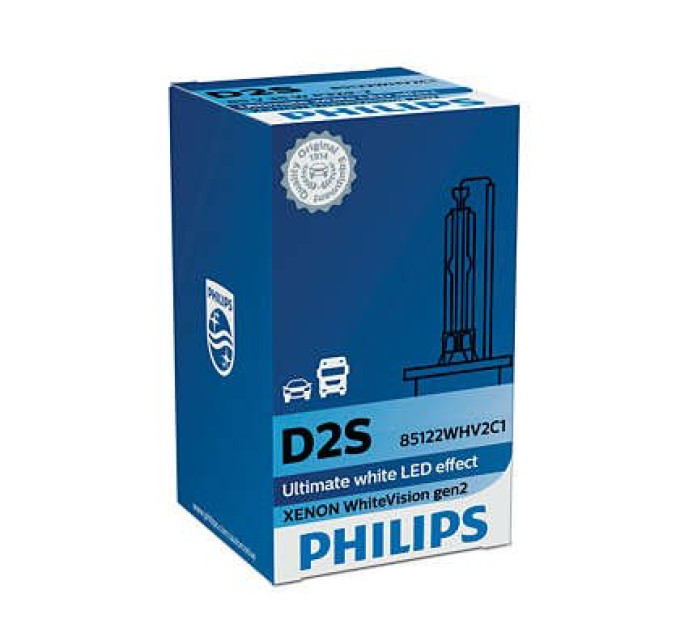 Ксенонова лампа Philips Xenon WhiteVision gen2 D2S 85122WHV2C1