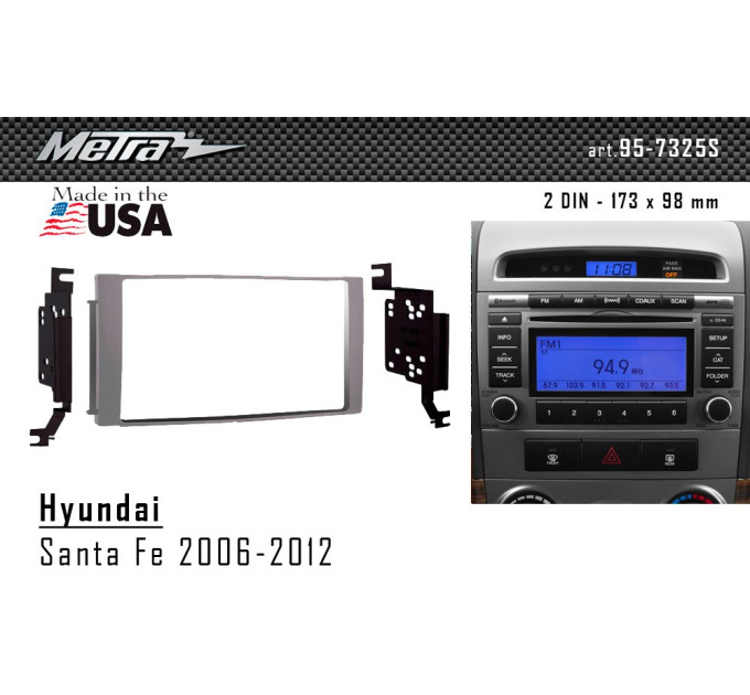Перехідна рамка Hyundai Santa Fe Metra 95-7325S