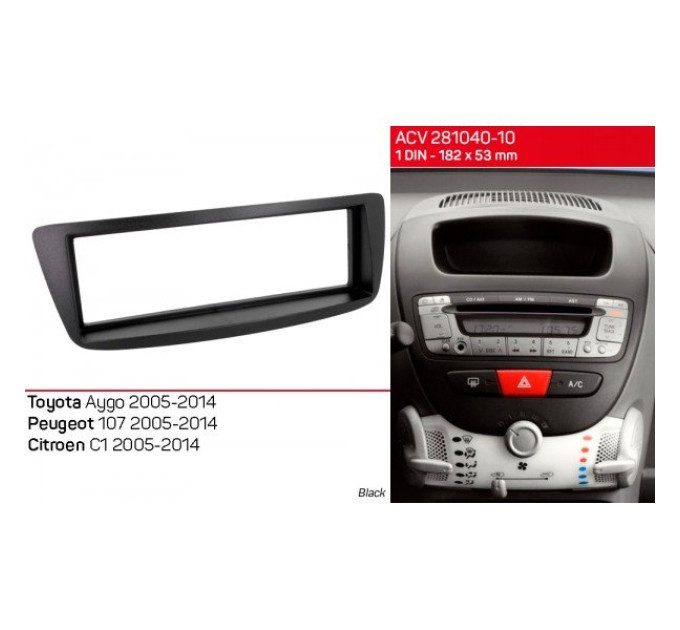 Перехідна рамка Toyota Aygo ACV 281040-10