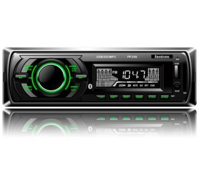 Автомагнітола Fantom FP-316 Black/Green