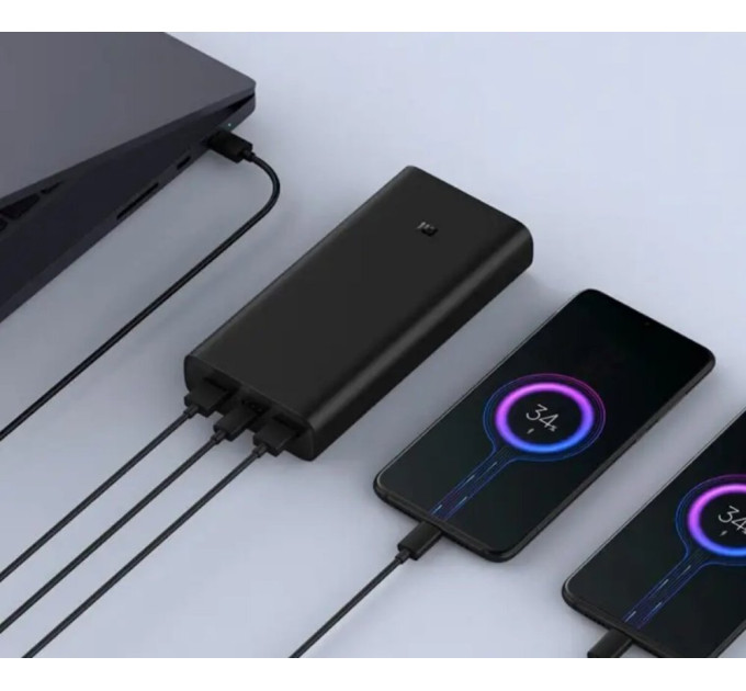 Повербанк Xiaomi Mi 20000mAh Power Bank USB-C 50W QC3.0 (BHR5121GL) Black
