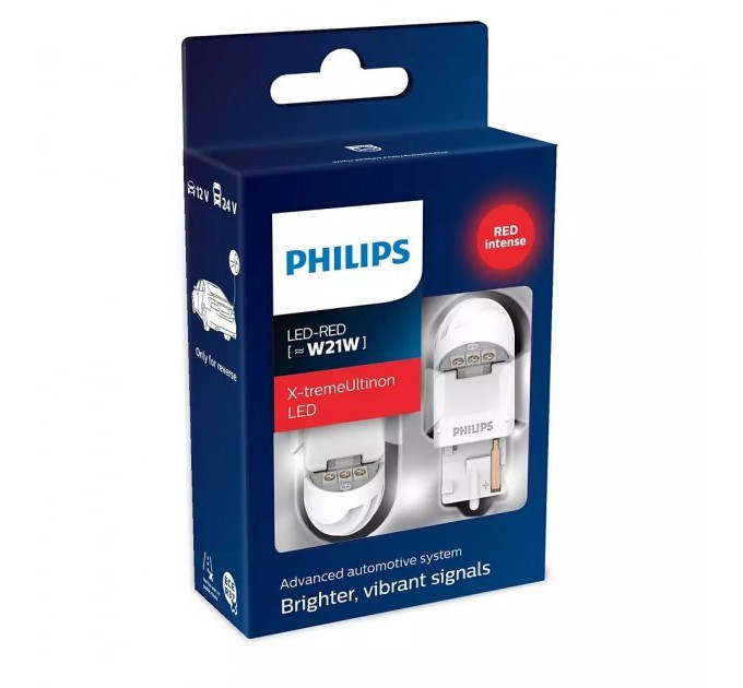 Світлодіодні лампи Philips X-tremeUltinon LED gen2 11065XURX2 W21W 12/24V Red