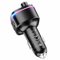 FM-трансмітер HOCO E62 Fast PD20W+QC3.0 Black